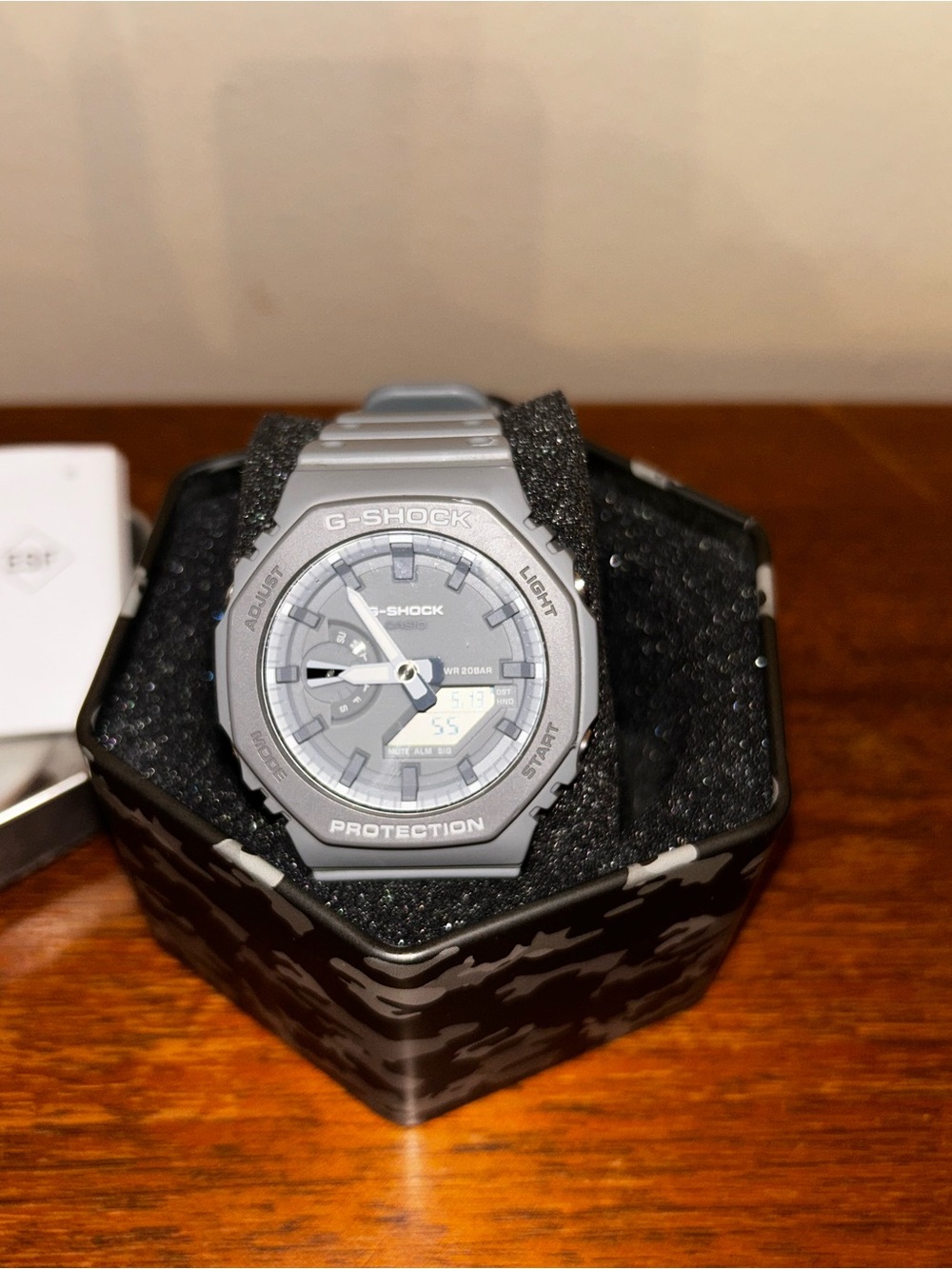 G-Shock Gray Resin Analog-Digital Watch